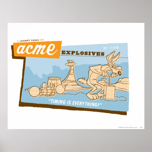 Wile E Coyote Acme Explosives 2 Poster | Zazzle