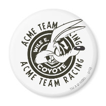 Wile E. Coyote Acme Team Racing B/W Refrigerator Magnets