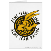 Wile E. Coyote Acme Team Racing Greeting Cards