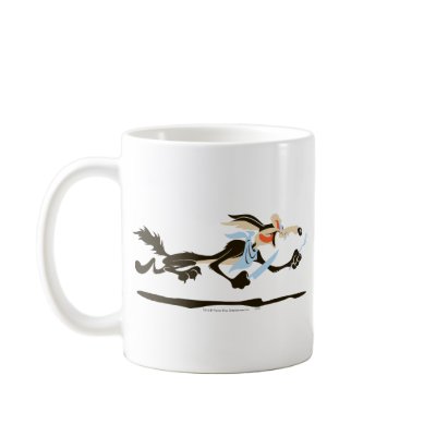 Wile E. Coyote Chasing dinner coffee mugs