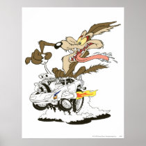 Wile E. Coyote Crazy Glance Poster