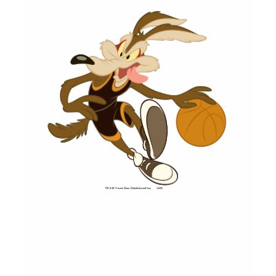 Wile E Coyote Dribbling Through Competition t-shirts