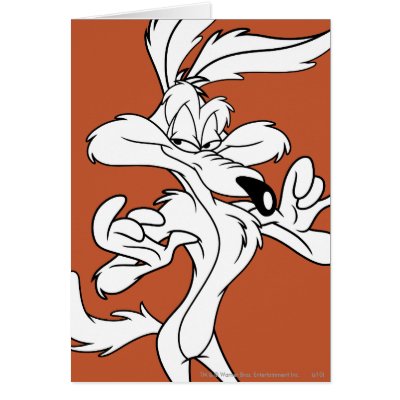 Wile E. Coyote Looking Pleased cards