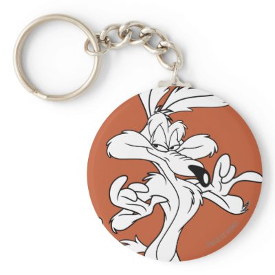 Wile E. Coyote Looking Pleased keychains
