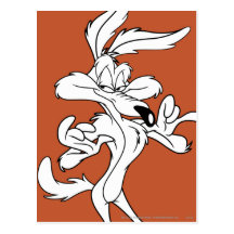 Wile E. Coyote Looking Pleased Post Card