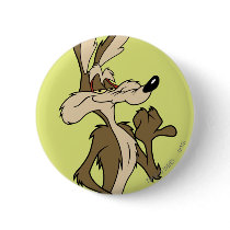 Wile E. Coyote Looking Proud Button