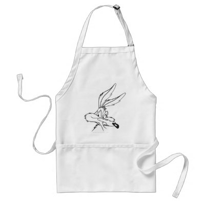 Wile E. Coyote Looking sneaky aprons