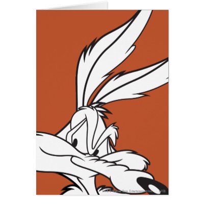 Wile E. Coyote Looking sneaky cards