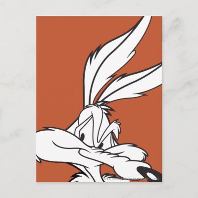 Wile E. Coyote Looking sneaky postcards