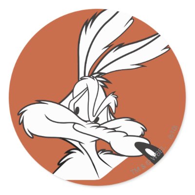 Wile E. Coyote Looking sneaky stickers