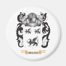 Wiley Family Crest (Coat of Arms) Fridge Magnets