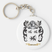 Wiley Family Crest (Coat of Arms) Key Chain