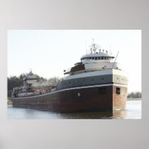 WILFRED SYKES BULK FREIGHTER POSTER