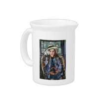 Wilhelmina with ball by Lovis Corinth Drink Pitcher