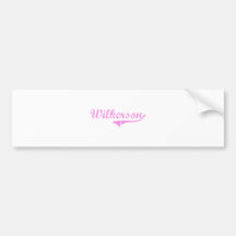 Wilkerson Last Name Classic Style Bumper Sticker