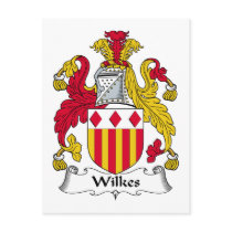 Wilkes Family Crest postcards