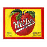 Wilko Brand Apples Vintage Label Postcards