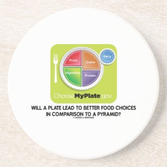 Will A Plate Lead To Better Food Choices Pyramid Drink Coasters