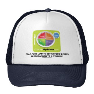Will A Plate Lead To Better Food Choices Pyramid Trucker Hat