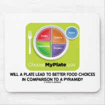 Will A Plate Lead To Better Food Choices Pyramid Mouse Pads