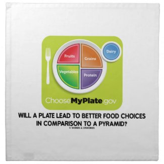 Will A Plate Lead To Better Food Choices Pyramid Printed Napkins
