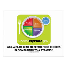 Will A Plate Lead To Better Food Choices Pyramid Post Card