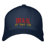 Will and Kate - W &amp; K Wedding Hat Embroidered Baseball Caps