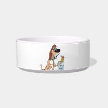 "Will Bark for Food" Bowl Cat Water Bowl