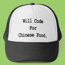 will code for chinese food hats by geekme will code for chinese food hats