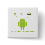 Will Code For Food (Android Software Developer) Pin
