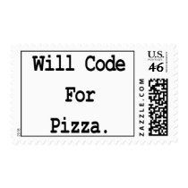 will code for pizza postage by geekme will code for pizza postage