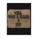 Will Cook & Clean 4 Sex postcards
