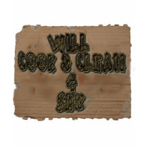 Will Cook & Clean 4 Sex t-shirts