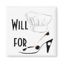 Will Cook for Shoes magnets by Rebecca_Reeder Will Cook for Shoes magnets