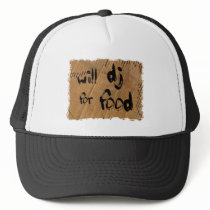 Will DJ For Food Mesh Hats