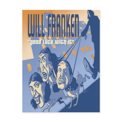 Will Franken Good Luck Post Card Postcard by storbang