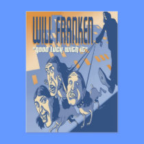 Will Franken Good Luck Post Card postcards