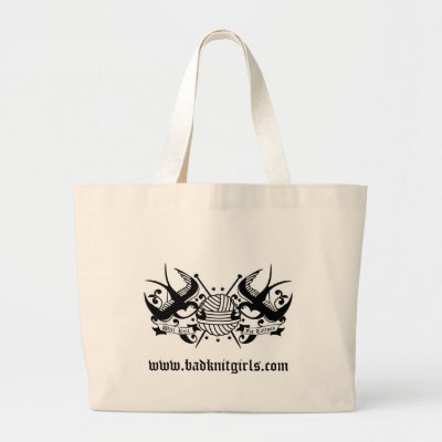 Will Knit for Tattoos Tote Bags by freakgrl01