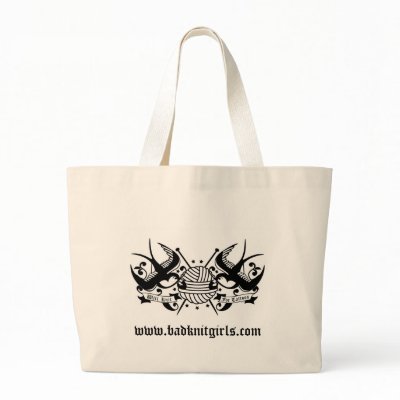 Will Knit for Tattoos Tote Bags by freakgrl01