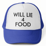 WILL LIE 4 FOOD Hat Baseball Cap