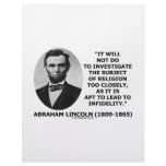 Will Not Do To Investigate Religion Too Closely Customized Letterhead