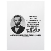 Will Not Do To Investigate Religion Too Closely Customized Letterhead
