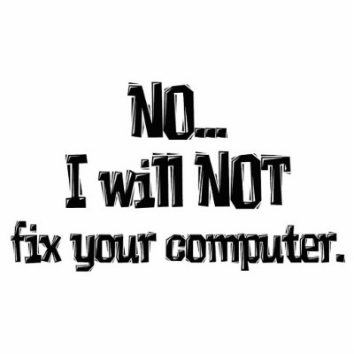 Will NOT Fix Your Computer Photo Cut Out by geekme