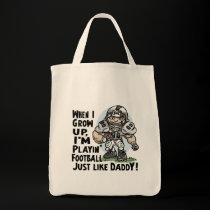 Will Play Football Like Daddy Shirts Gifts bags