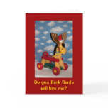 Will Santa? Christmas card or  job encouragement