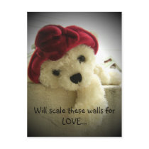 Will scale these walls for LOVE... postcards by Heartworks Will scale these walls for LOVE... postcards