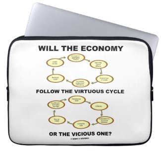 Will The Economy Follow The Virtuous Cycle Vicious Laptop Computer Sleeve