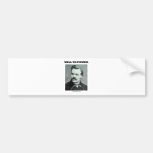 Will To Power (Friedrich Nietzsche) Bumper Sticker