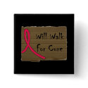 Will Walk For Cure Button by gillespie17 Will Walk For Cure Button