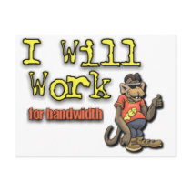 Will work for bandwidth postcards